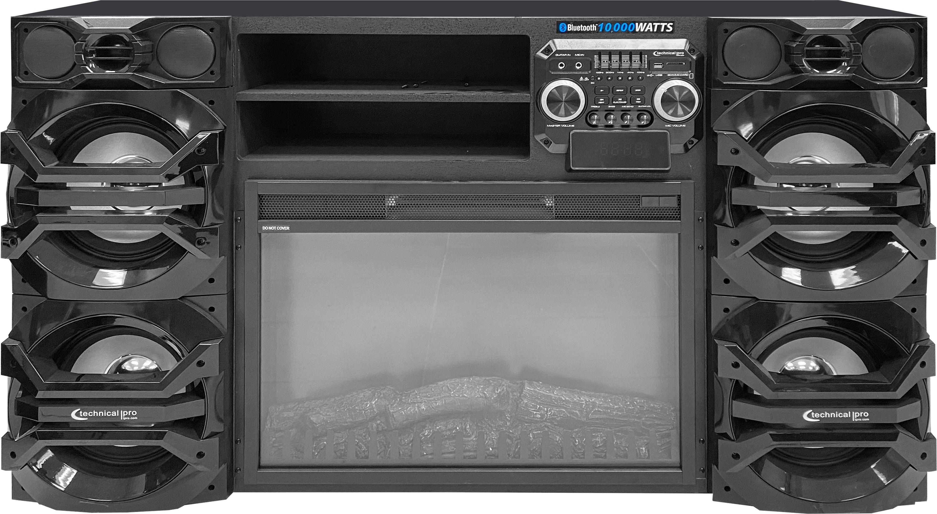 Rent to Own Technical Pro 10,000 Watt BT Fireplace TV Stand at Aaron's